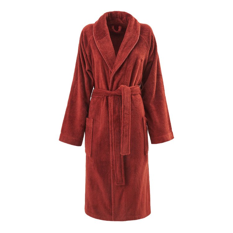 Peignoir col chale La Mousseuse Grenat