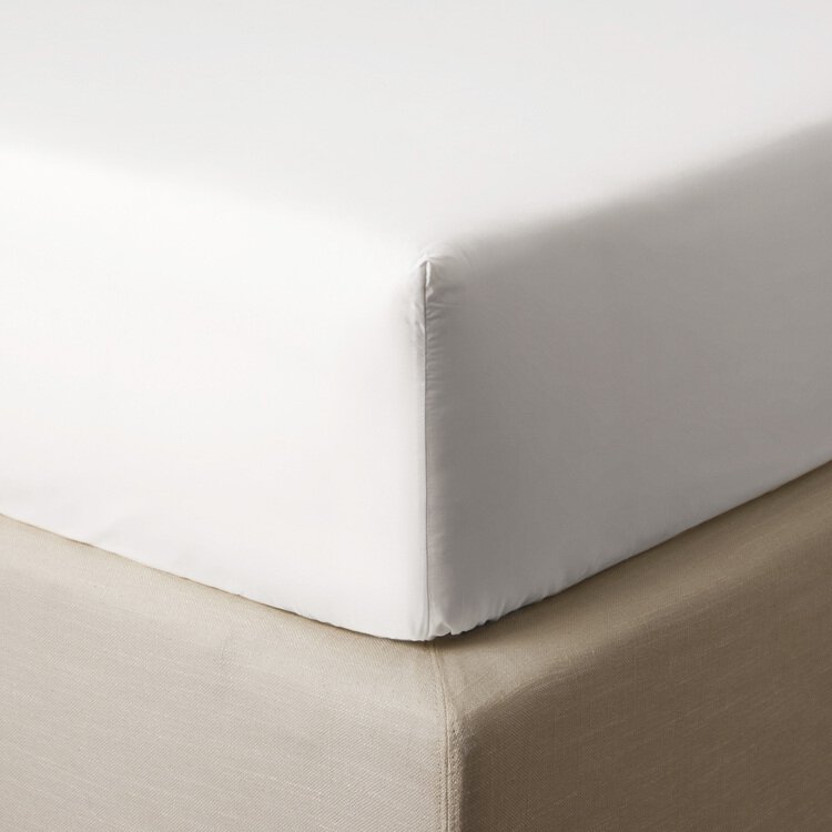 Drap housse Unis percale 94 fils Mariée