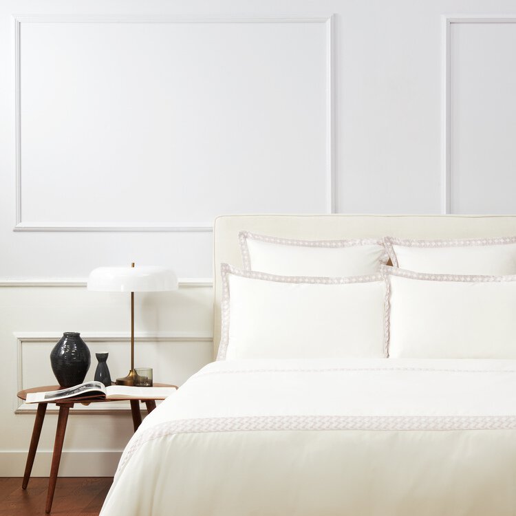 Housse de couette Florilège Brodé Naturel