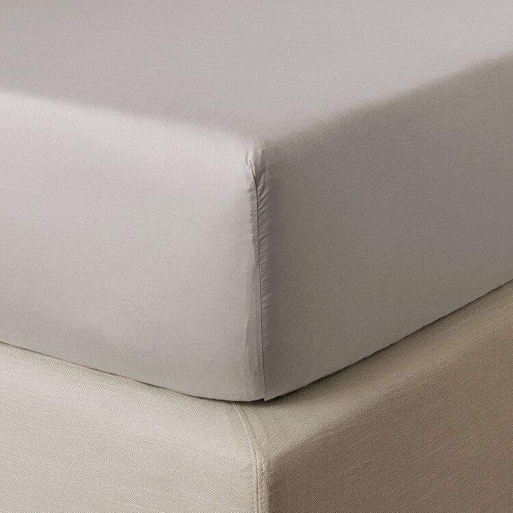 Drap housse Unis satin Nuage