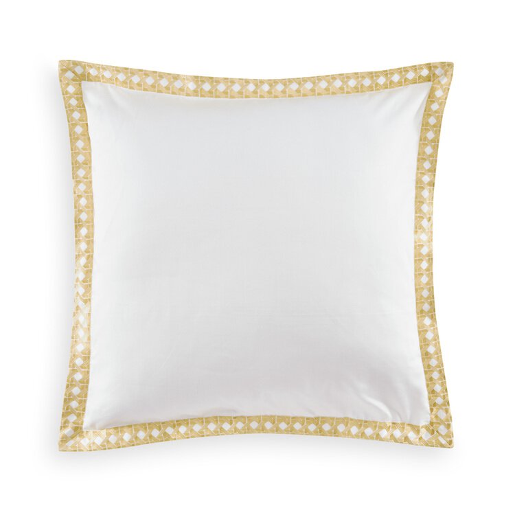 Taie d'oreiller FLORILEGE BRODE GOLD