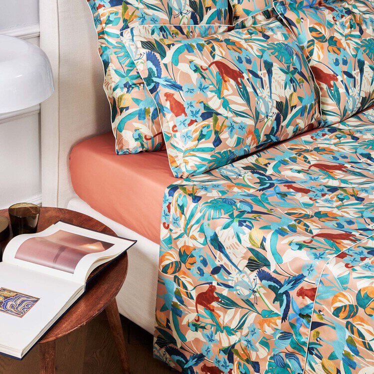 Drap plat THESEE TERRE CUITE