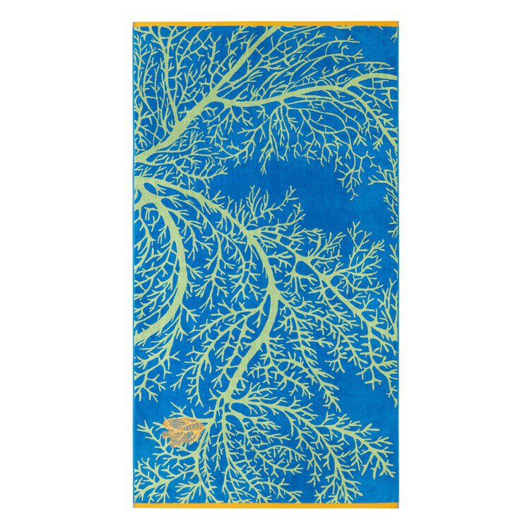 Drap de plage VOYAGE AQUATIQUE EPONGE JADE