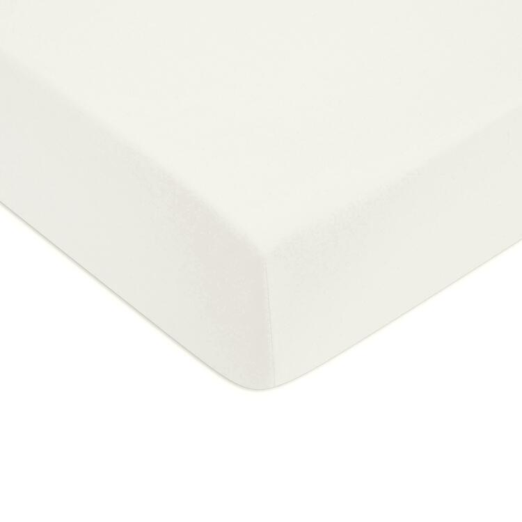 Drap housse Unis percale 94 fils Ivoire