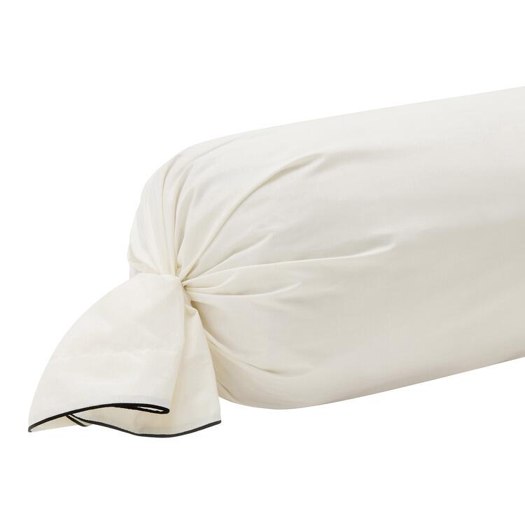 Taie de traversin Unis percale 94 fils Ivoire