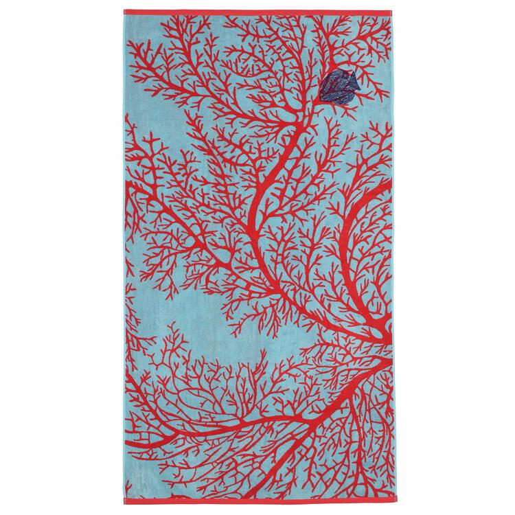 Drap de plage Voyage Aquatique Corail