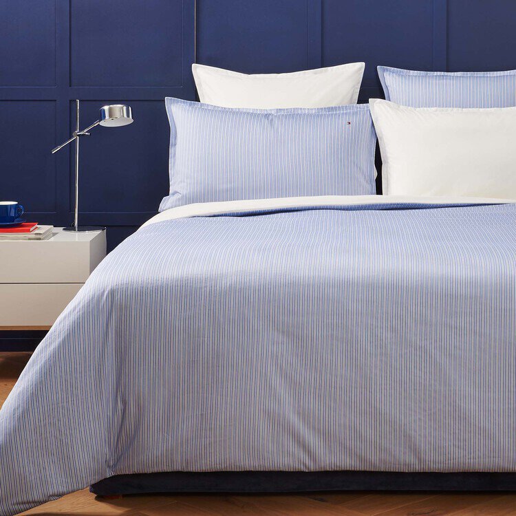 Housse de couette Rayures Raffinées Blue|Tommy Hilfiger