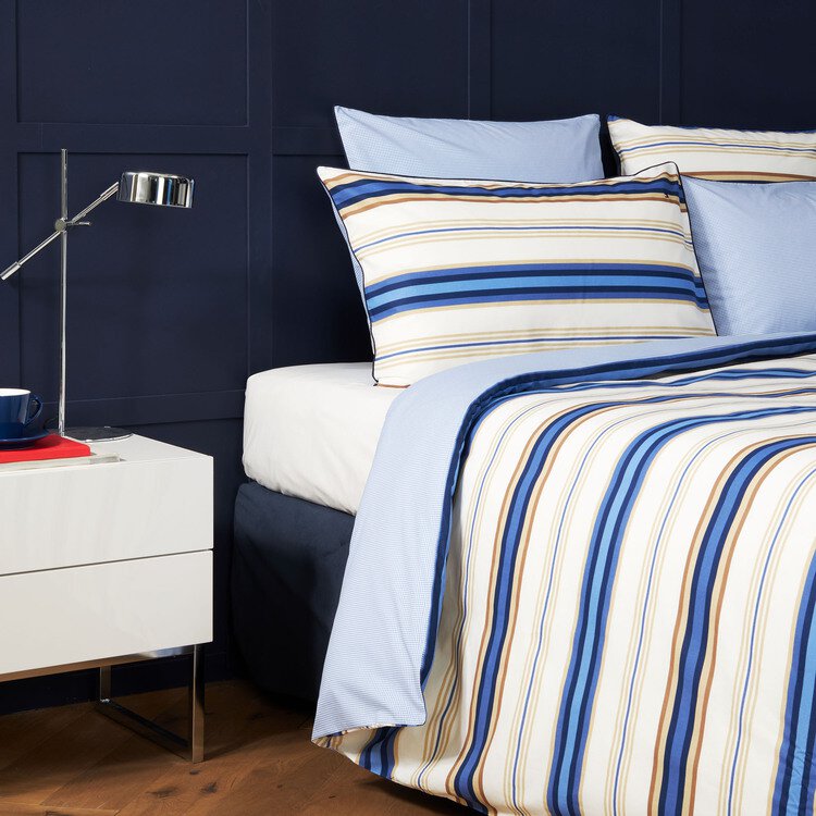 Parure de Lit Iconic Stripes Ocean Tommy Hilfiger